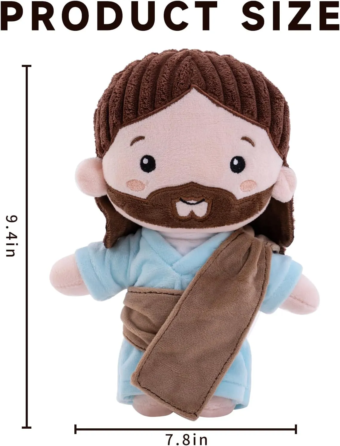 Jesus Plush 8 Inch, Jesus Stuffed Toy, Soft Stuffed Jesus Plushie for Room Decor, Gifts for Girls, Kids on Birthday, Christmas