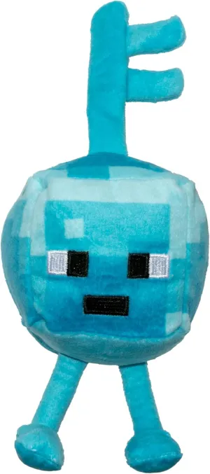 JINX Minecraft Dungeons Mini Crafter Diamond Key Golem Plush Stuffed Toy, Blue, 4.5" Tall