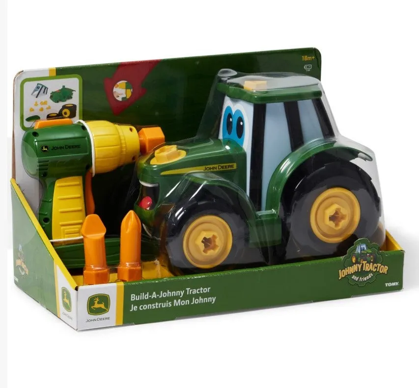 John Deere Build A Johnny Tractor/15 Piece Buildable Set