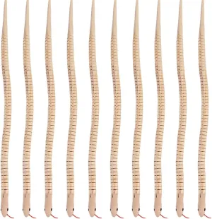 jojofuny 30pcs Fake Wooden Snake Toys, Flexible Unfinished Wood Snake Model Small Wooden Animals Playset for DIY Craft, Kids Play, Party Favors, Garden Decor, Halloween, 11.8 inch
