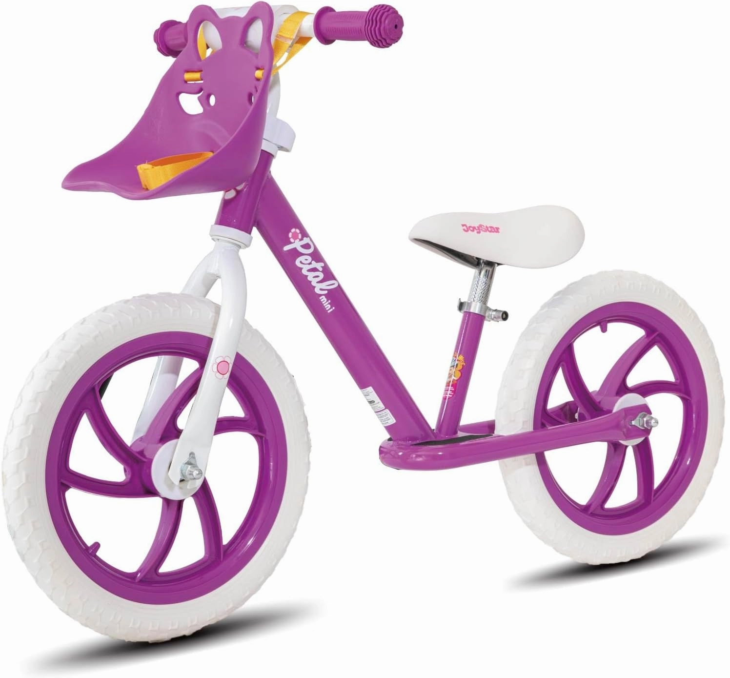 JOYSTAR 12/14 Inch Kids Balance Bike for 18months-5 Years Old Boys Girls, Lightweight Toddler Balance Bikes with Footrest and Handlebar Basket or Doll Seat