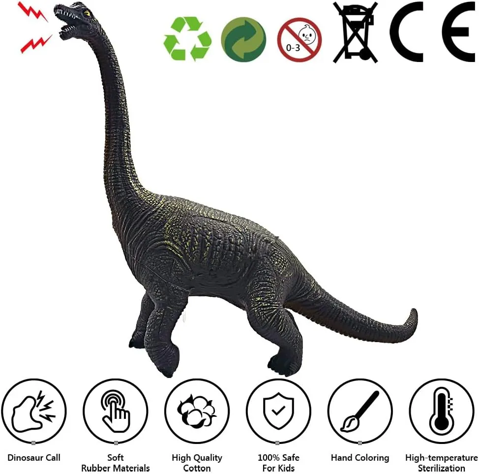 Jumbo Dinosaur Toys Large Brachiosaurus Realistic Hand-Painted Model 19.4 inch Jurassic Prehistorical Dinosaur Action Figures Educational for Boys Kids Girls Collectors