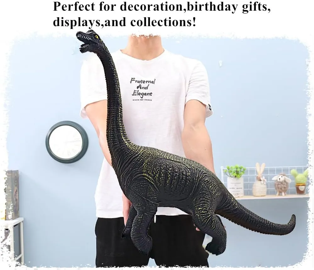 Jumbo Dinosaur Toys Large Brachiosaurus Realistic Hand-Painted Model 19.4 inch Jurassic Prehistorical Dinosaur Action Figures Educational for Boys Kids Girls Collectors