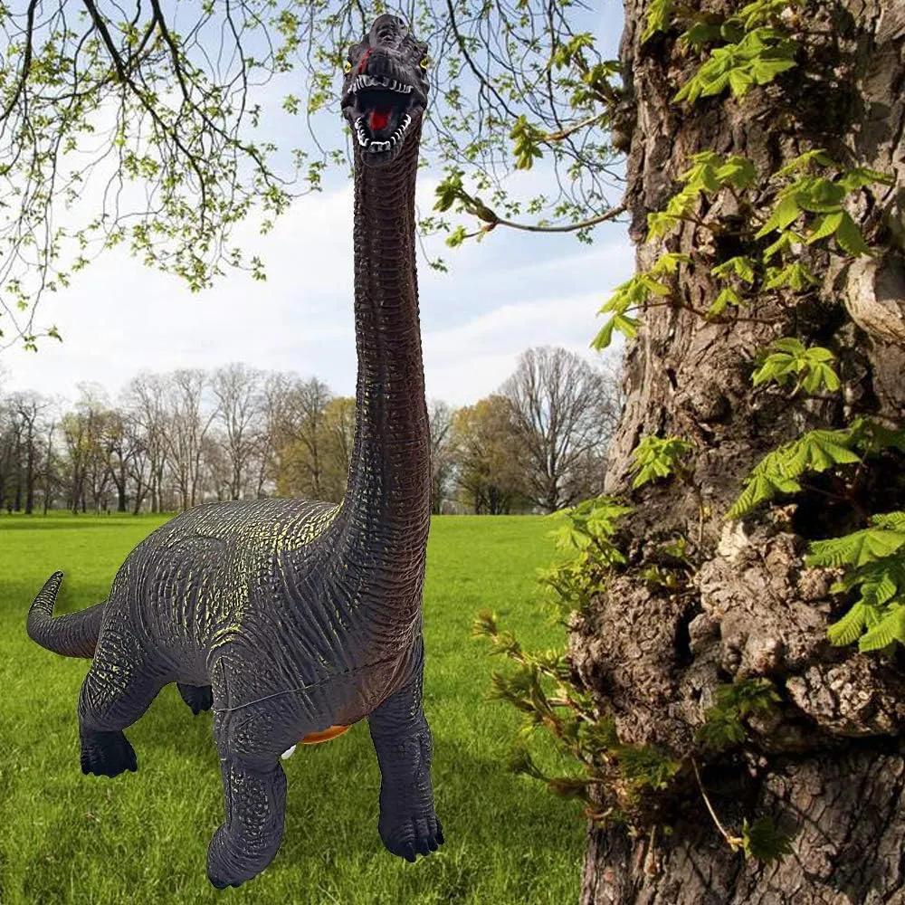 Jumbo Dinosaur Toys Large Brachiosaurus Realistic Hand-Painted Model 19.4 inch Jurassic Prehistorical Dinosaur Action Figures Educational for Boys Kids Girls Collectors