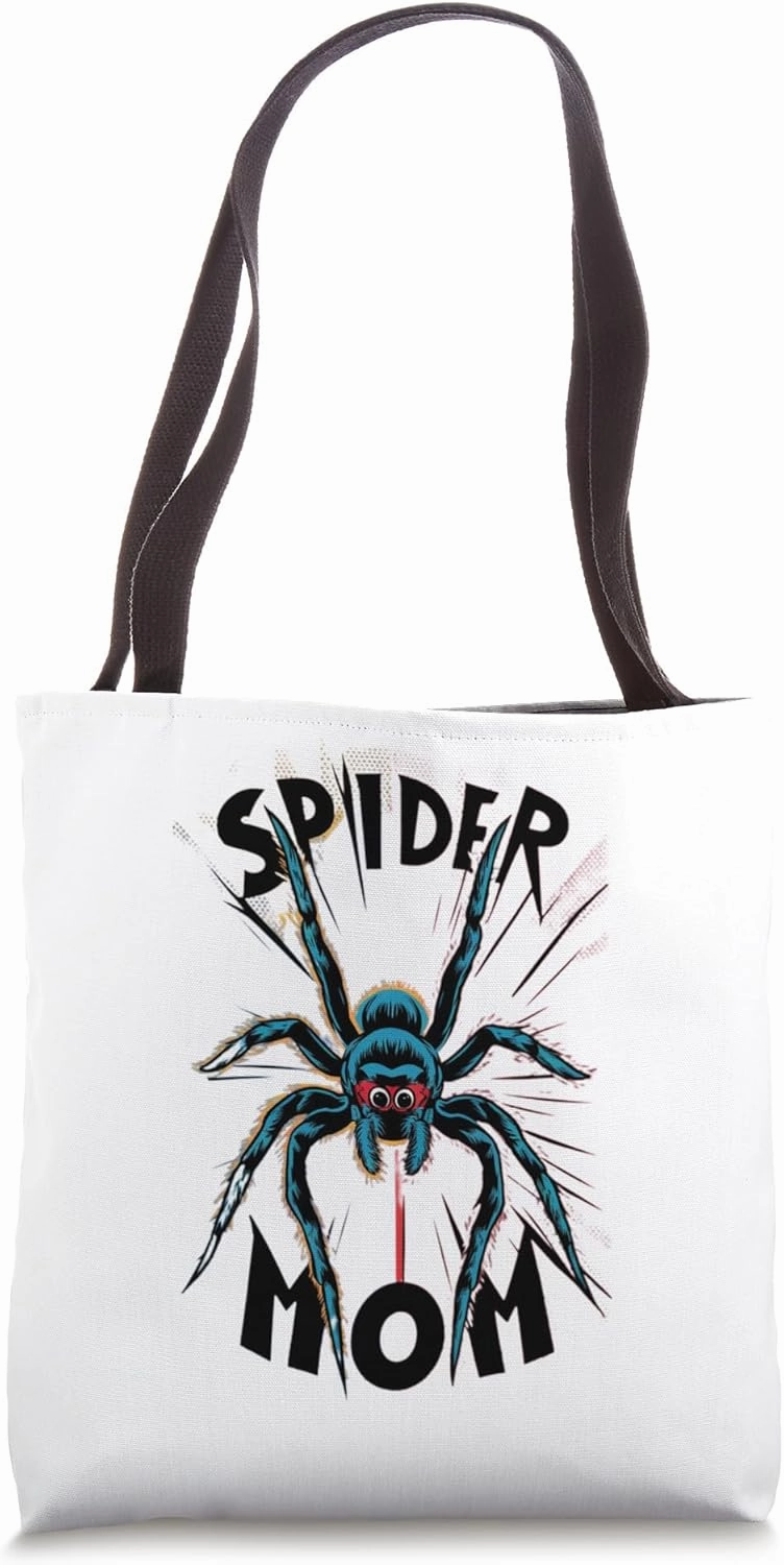Jumping spider, Jumping spider, Spider mom inscription motif Tote Bag