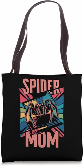 Jumping spider, jumping spider, spider mom motif background Tote Bag
