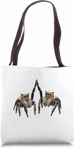 Jumping spiders gives a chuck, high the fins Tote Bag