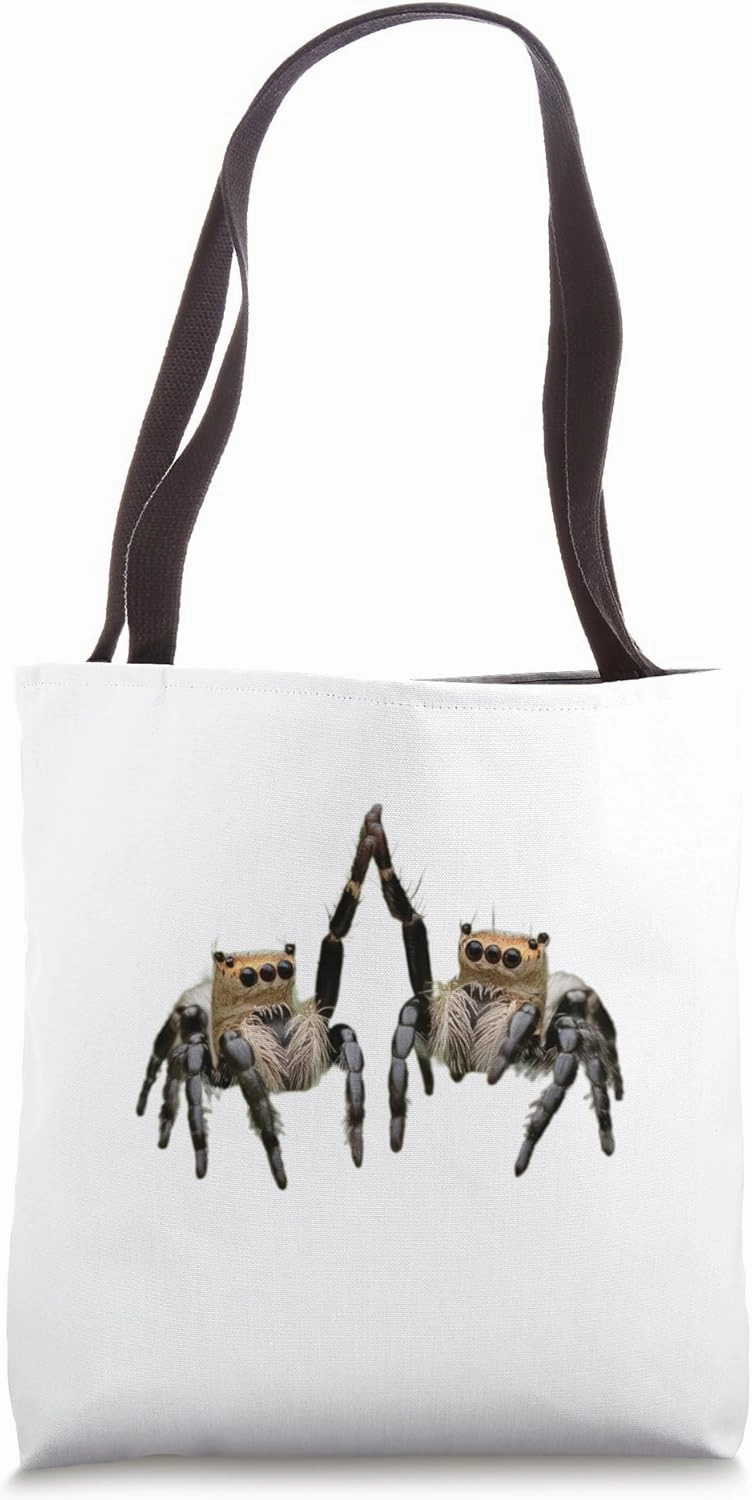 Jumping spiders gives a chuck, high the fins Tote Bag