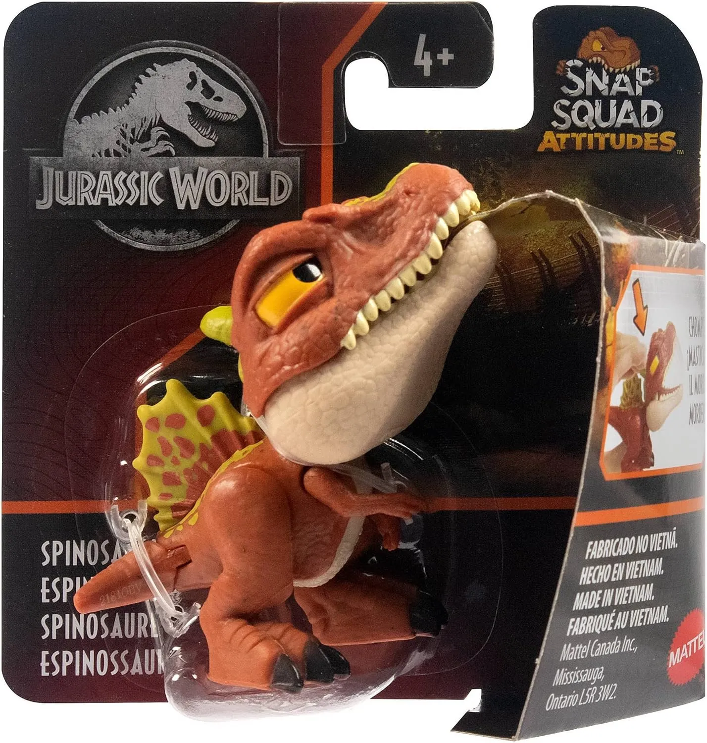 Jurassic World Snap Squad Attitudes Spinosaurus Dinosaur Figure