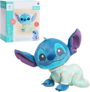 Just Play Disney Baby Musical Crawling and Talking Pals, Stitch, Interactive Plush Toy, Kids Toys for Ages 09 Month