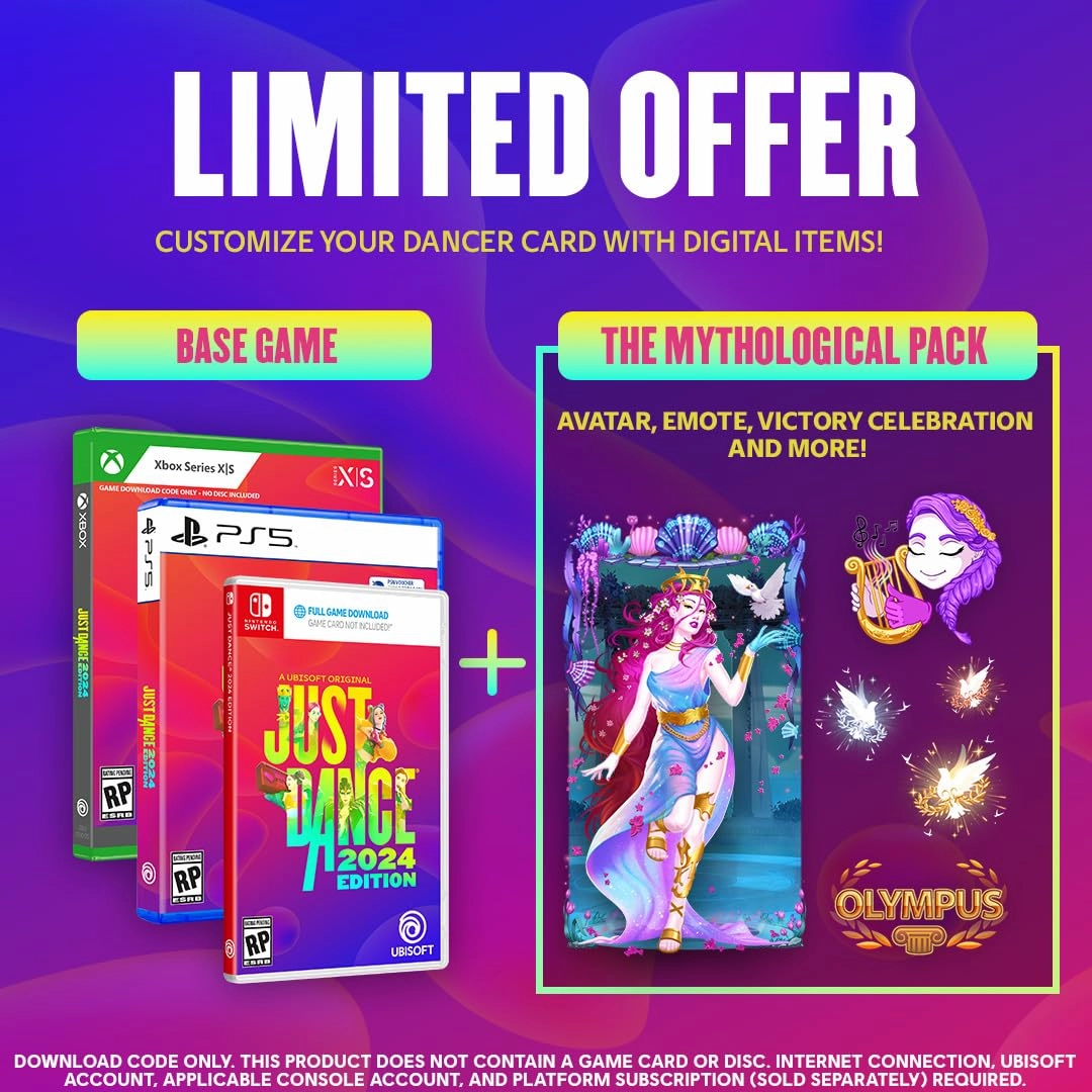 Just Dance 2024 Edition - Amazon Exclusive Bundle | Xbox Series X (Code in Box & Ubisoft Connect Code)