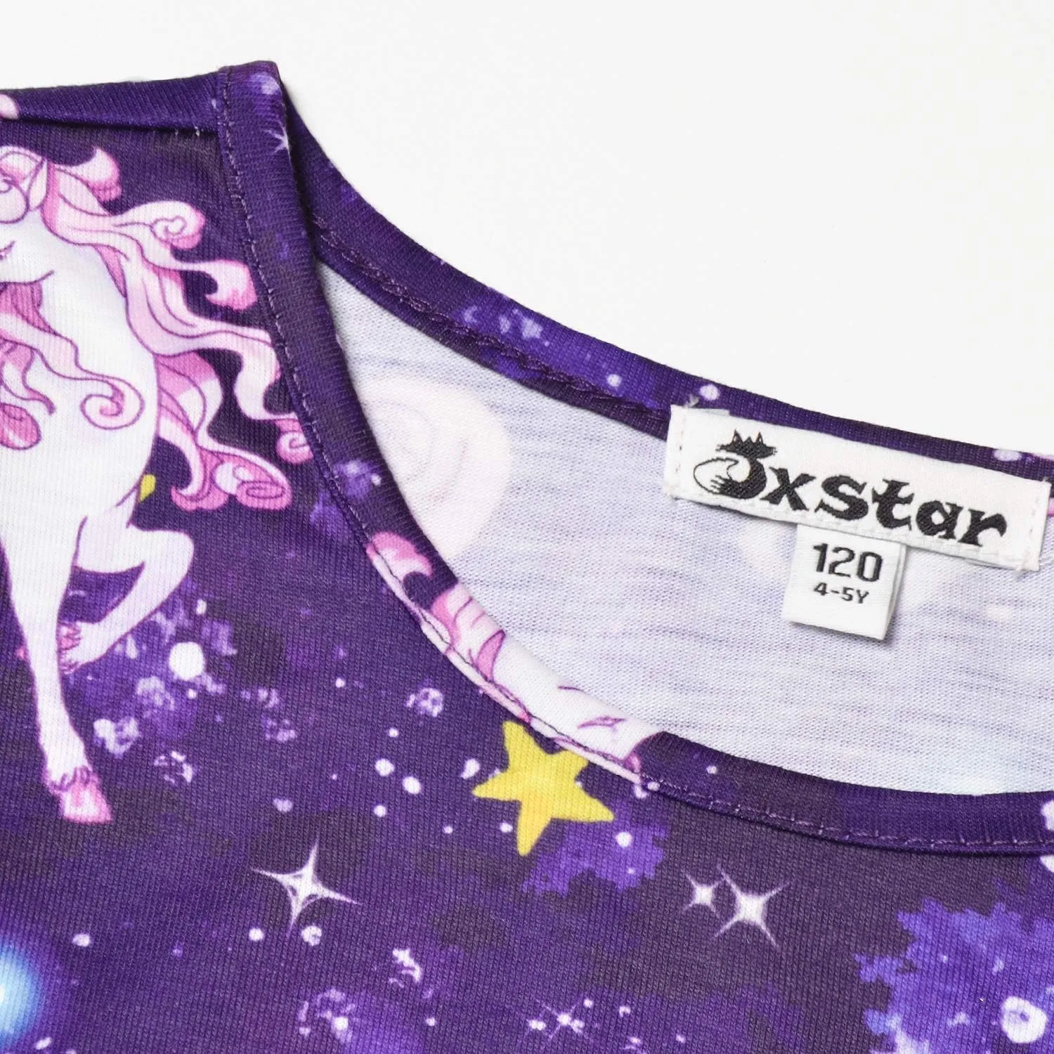 Jxstar Girls&Doll Matching Dresses Long Sleeve Unicorn Mermaid Outfits Clothes