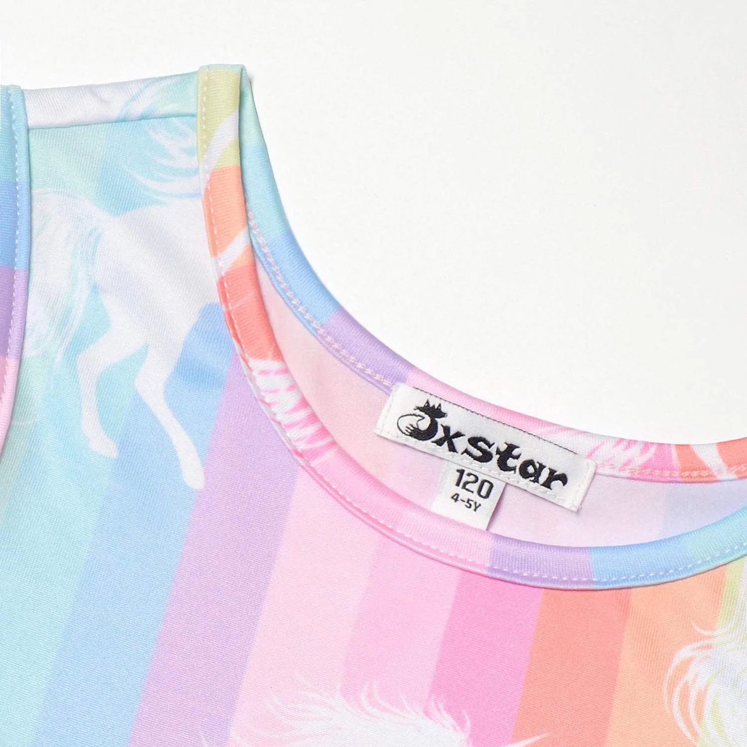 Jxstar Matching Girls & Doll Flower Dresses Sleeveless Summer 18" Dolls Clothes