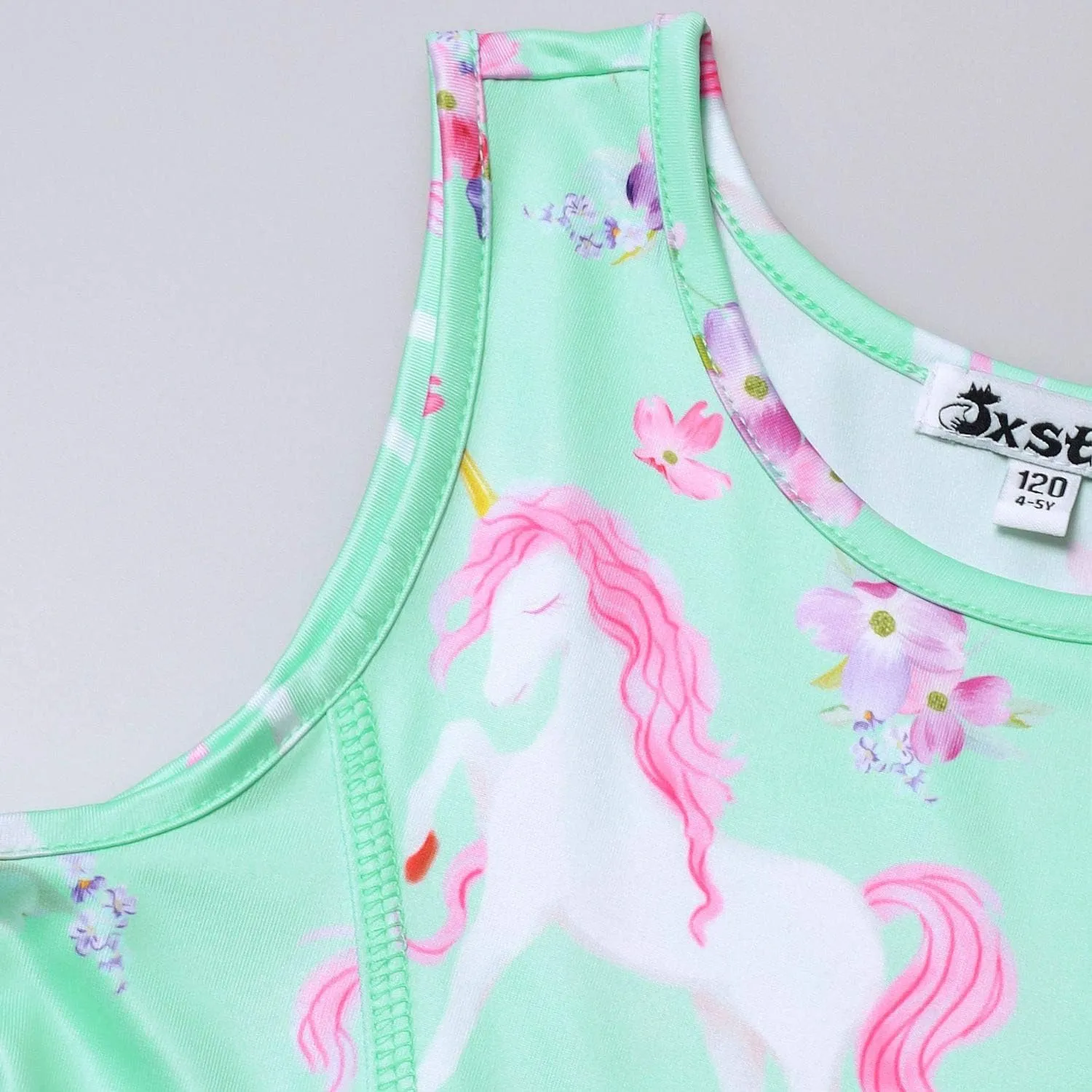 Jxstar Matching Girls & Doll Flower Dresses Sleeveless Summer 18" Dolls Clothes