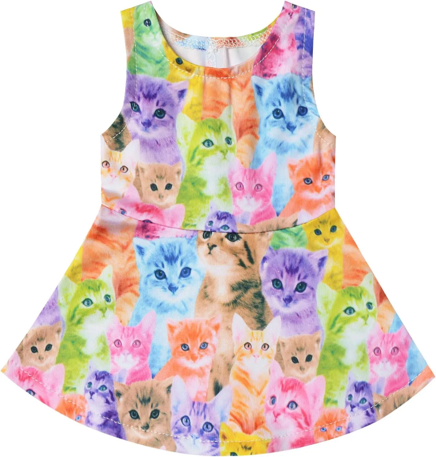 Jxstar Matching Girls & Doll Flower Dresses Sleeveless Summer 18" Dolls Clothes
