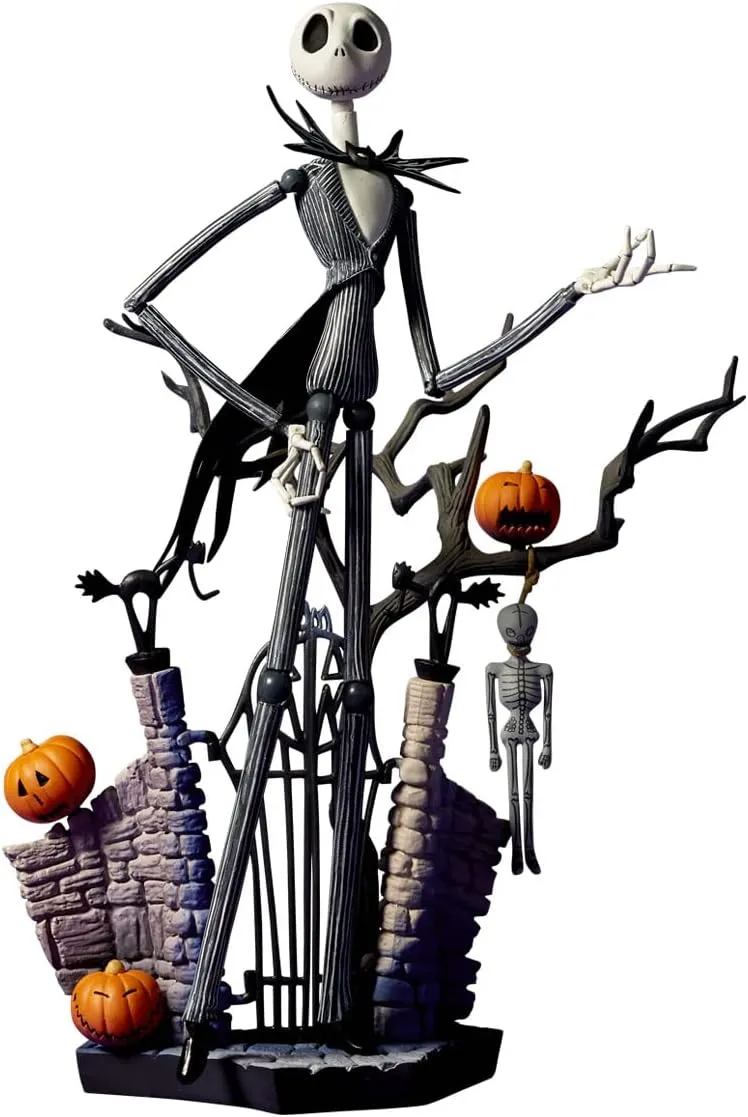 Kaiyodo Revoltech The Nightmare Before Christmas Jack Skellington Ver.1.5, Total Height: Approx. 7.3 inches (185 mm), Non-scale, PVC & ABS, Painted Action Figure