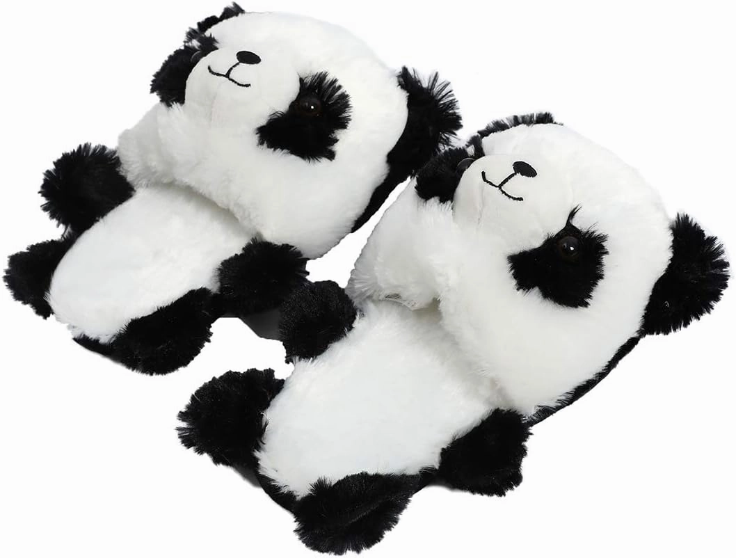 Kawaii Plush Duck Slippers Cute Novelty Warm Winter Teen Slippers Fun Adult Animal Slippers for Women Slides
