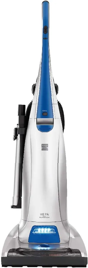 Kenmore 31140 Pet Friendly Lightweight Bagged Upright Beltless Vacuum with Pet Handi-Mate, Triple HEPA, Telescoping Wand, 4-Position Height Adjustment, 3 Cleaning Tools, Blue/Silver