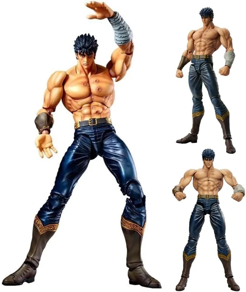 Kenshiro Figures, Kenshiro Anime Figure Statues Movable Joint Anime Action Figurine for Fans 18CM(7.09INCH)