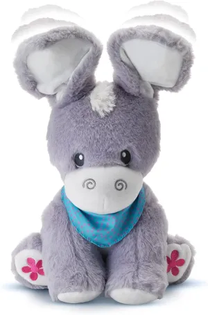 KiddoLab Peek-A-Boo Donkey: Soft Stuffed Animal Toy for Infants 6-18 Months with Moving Ears, Songs, Tunes & Lullabies