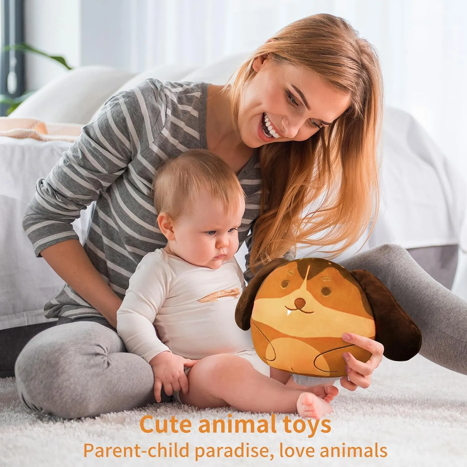 Kids Toys Plush Pillow Cute Pug Stuffed Animal Soft Toys Dog Plush Toys Birthday Gift for 3-12 Years Old Children Stuffed Animal Toys for Boys and Girls Room Living Room Decoration Brown 13 in
