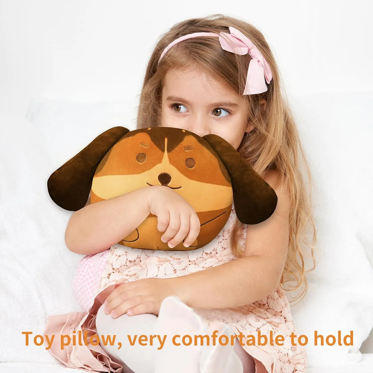Kids Toys Plush Pillow Cute Pug Stuffed Animal Soft Toys Dog Plush Toys Birthday Gift for 3-12 Years Old Children Stuffed Animal Toys for Boys and Girls Room Living Room Decoration Brown 13 in