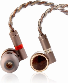 Kinboofi TINHIFI T4 Plus in-Ear Monitor Headphone, 10mm Magnetic CNT Driver Earbuds Headphone, IEM Earphone with Detachable Silver-Copper Cable for Audiophile Musician