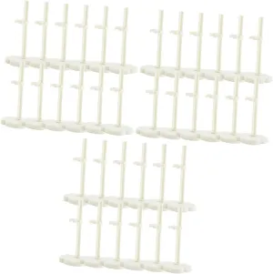 Kisangel 3sets Doll Holders for Display Little Figure Stand Flat Bottom Sturdy Doll Stands Boys and Girls-Friendly Action Figure Racks Colorful Support 12pcs*3