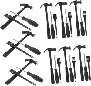 Kisangel 9 Sets Digging Tool Archaeological Excavation Kit with Brush Chisel Hammer for Geology and Fossil Exploration Encourages Creativity and Imagination