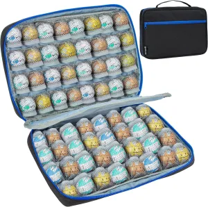 KISLANE Carrying Case Compatible with 64 Bakugan Figures, Case Compatible with Bakugan Accessories, Bag Only (Black)