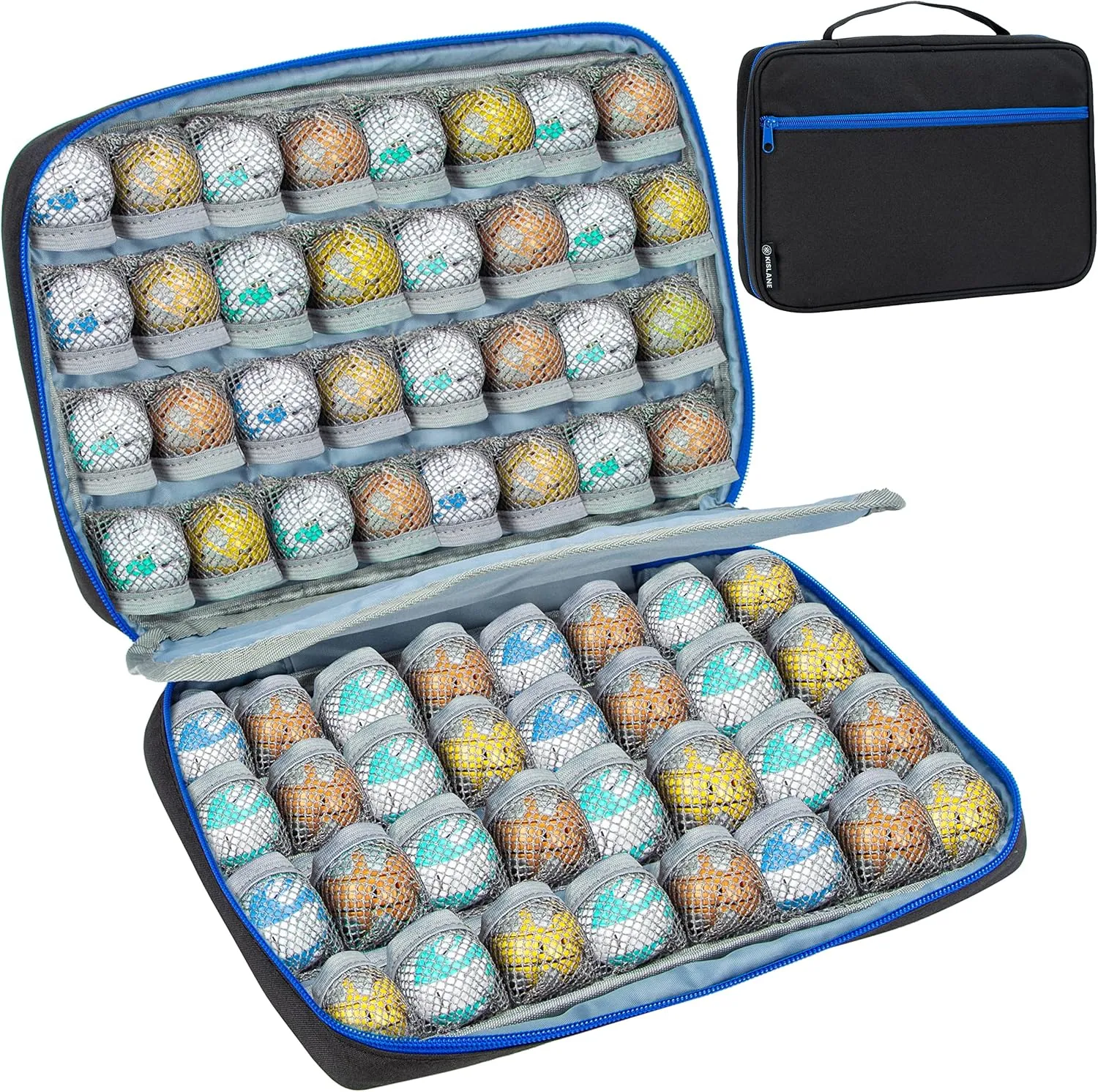 KISLANE Carrying Case Compatible with 64 Bakugan Figures, Case Compatible with Bakugan Accessories, Bag Only (Black)