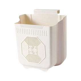 Kitchen Trash Can, Waste Bin, Wall Garbage Container, Space Saving Design with Hanging Lid for Counter, Bedroom, Bathroom, Rv, Camping Area Use, 8.66x8.27x4.72 Inches