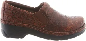 Klogs Footwear Naples Women's Shoes - Premium Nursing Shoes for Superior Comfort & Stability - Slip-Resistant Outsoles, Supportive Insoles, Lightweight Design Brown Jw Floral Size 7 Medium US