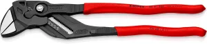 Knipex Pliers Wrench pliers and a wrench in a single tool grey atramentized, with non-slip plastic coating 300 mm 86 01 300