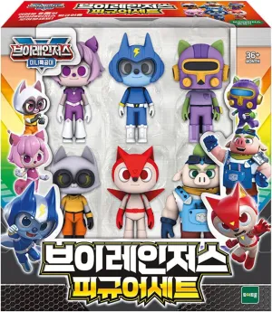 Korean TV Animation Mini Force V Rangers Heroes Figure Set Action Toy
