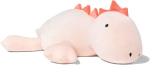 KOWSI® 1.4 LB Weighted Stuffed Stegosaurus Animals - 16 Inch Squished Long Dinosaur Jumbo Pillow - Soft Pink Dino Stuffed Animal Toy - Lumbar Back Cushion Soothing for Kids Adults (Stegosaurus)