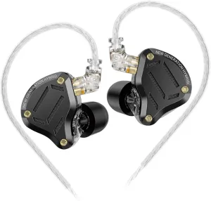 KZ ZS10 Pro 2 in Ear Monitor Headphone,KZ 4-Level Tuning Switch Headphone Multi Driver in Ear IEM Earphone,Upgraded 1DD 4BA Gaming Wired Earbuds with 2Pin Cable for Audiophile (Black, No Mic)