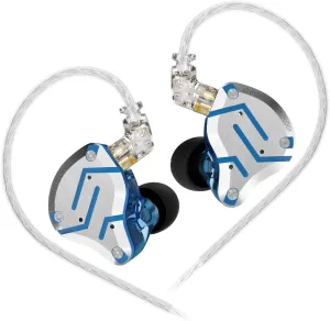 KZ ZS10 Pro In Ear Monitor, 4BA 1DD Multi Driver Earphone for Singer Guitarist Drummer (Glare Blue, No Mic)