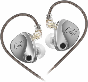 KZ Castor in Ear Monitor, HiFi Improved Bass in Ear Headphone, Dual-Dynamic Driver Gaming Earbuds, 2PIN-C Detachable Cable