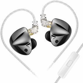KZ D-Fi in Ear Monitor Headphones High Performance Flagship Dynamic IEMS,Dual-Magnet&Dual-Cavity Dynamic Driver Wired Earbuds Gaming Earbuds with Tuneful Bass for Musicians (Standard Version)