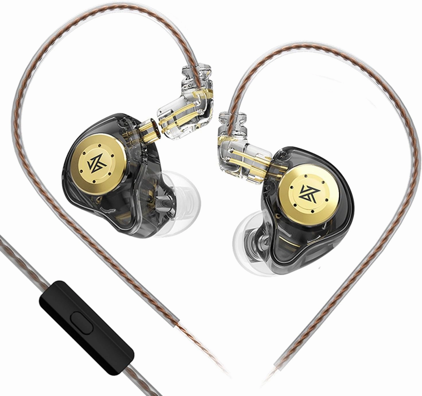 KZ EDX Pro Gaming Earbuds, HiFi IEM Earphones, Deep Bass Sound in Ear Monitor Headphones with Detachable Cable, for Audiophile Dj Singers