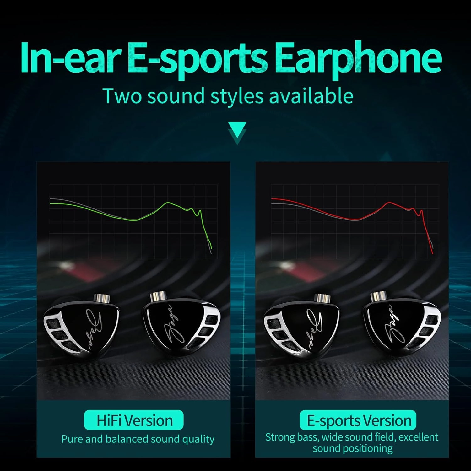 KZ Saga in-Ear Monitor, High-Performance Inner Magnetic Dynamic Driver HiFi Bass IEM, Clarity in All Frequency Stereo Sound Comfortable Headphones for Audio Engineers, Musicians (Balanced, Nomic)