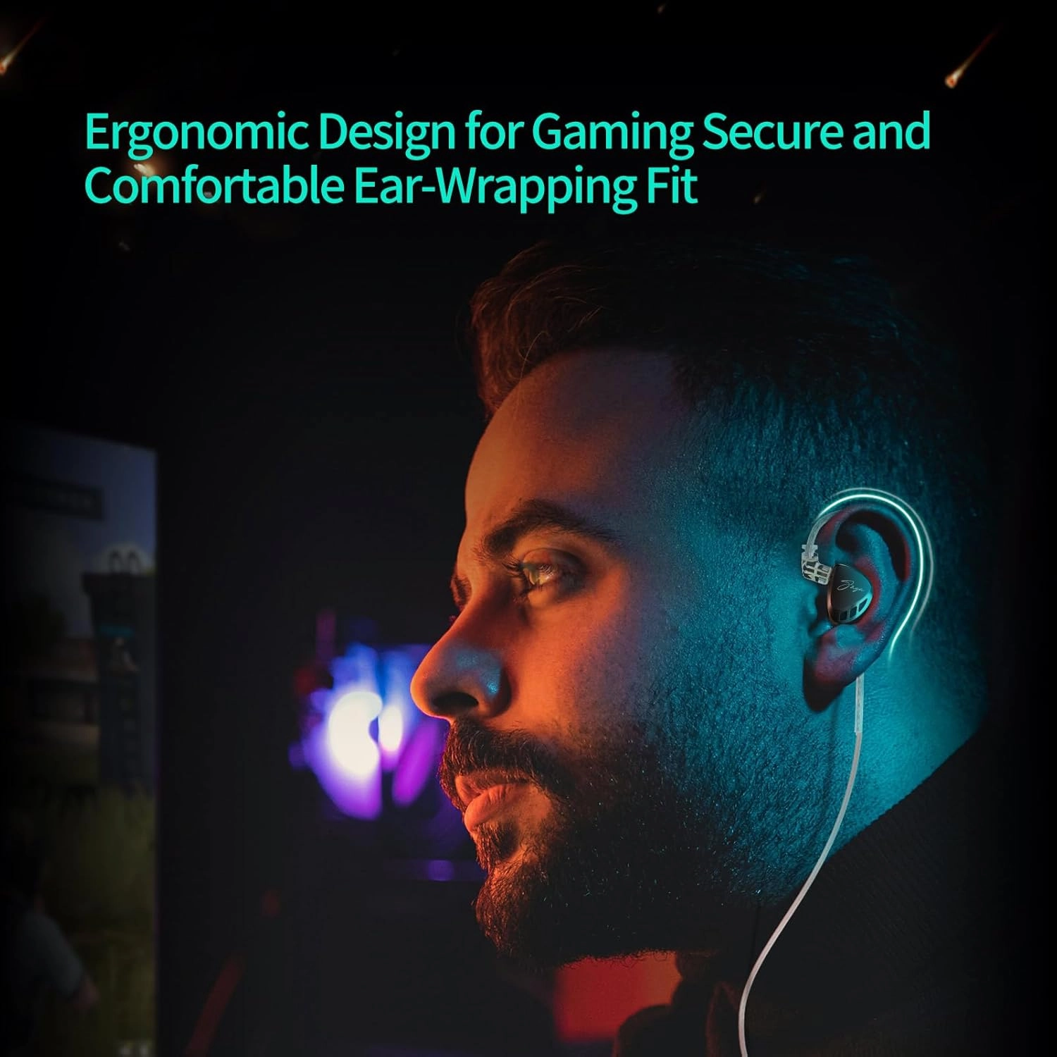 KZ Saga in-Ear Monitor, High-Performance Inner Magnetic Dynamic Driver HiFi Bass IEM, Clarity in All Frequency Stereo Sound Comfortable Headphones for Audio Engineers, Musicians (Balanced, Nomic)