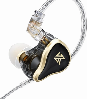 KZ ZAS 7BA 1DD in Ear Earbuds, 16Unit Hybrid Drivers HiFi Bass Earphones in-Ear Monitor Headphones 8Core Cable Music Sport (Without Mic, Black)