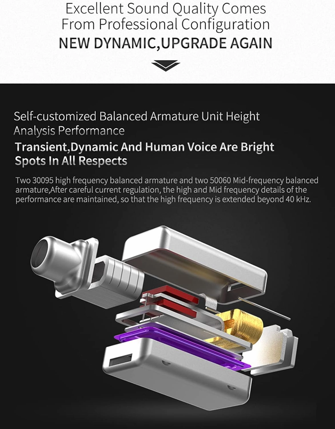 KZ ZS10 Pro 4BA 1DD in Ear Monitor Earphone 5 Driver HiFi Metal Earbuds Headphone Noise Cancelling IEM Earphone