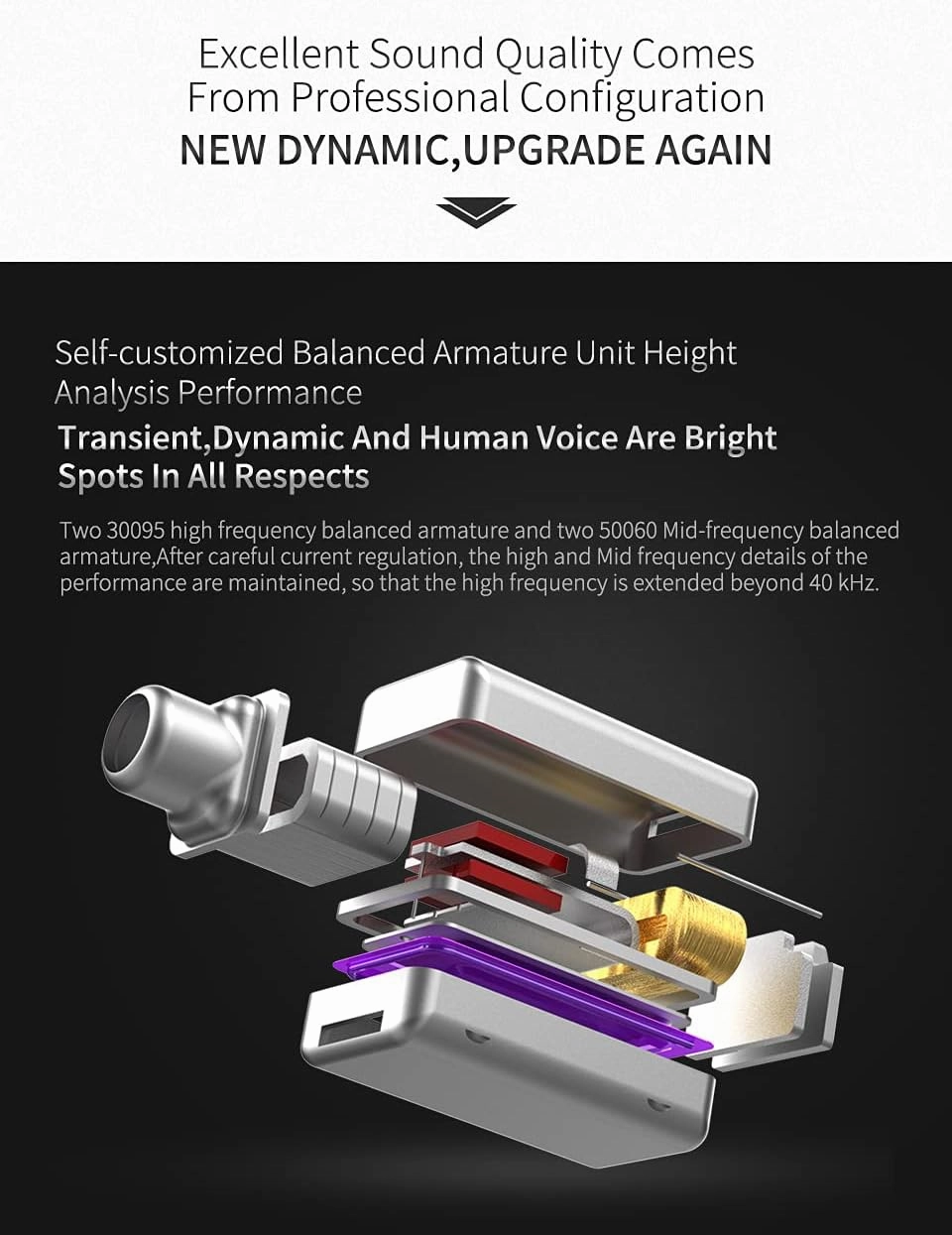 KZ ZS10 Pro 4BA 1DD in Ear Monitor Earphone 5 Driver HiFi Metal Earbuds Headphone Noise Cancelling IEM Earphone