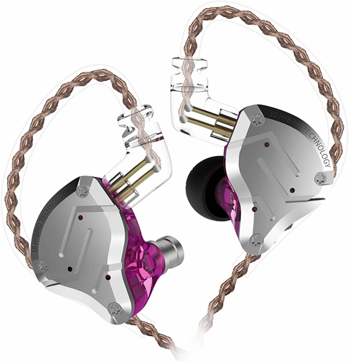 KZ ZS10 Pro 4BA 1DD in Ear Monitor Earphone 5 Driver HiFi Metal Earbuds Headphone Noise Cancelling IEM Earphone
