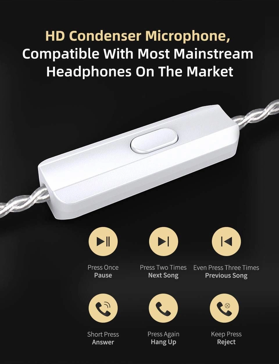 KZ ZSN Pro X in Ear Monitor Earphone 1BA 1DD Wired Earphone HiFi Sport Gaming Earbuds Headphones Compatibility for Phone Computer Tablet