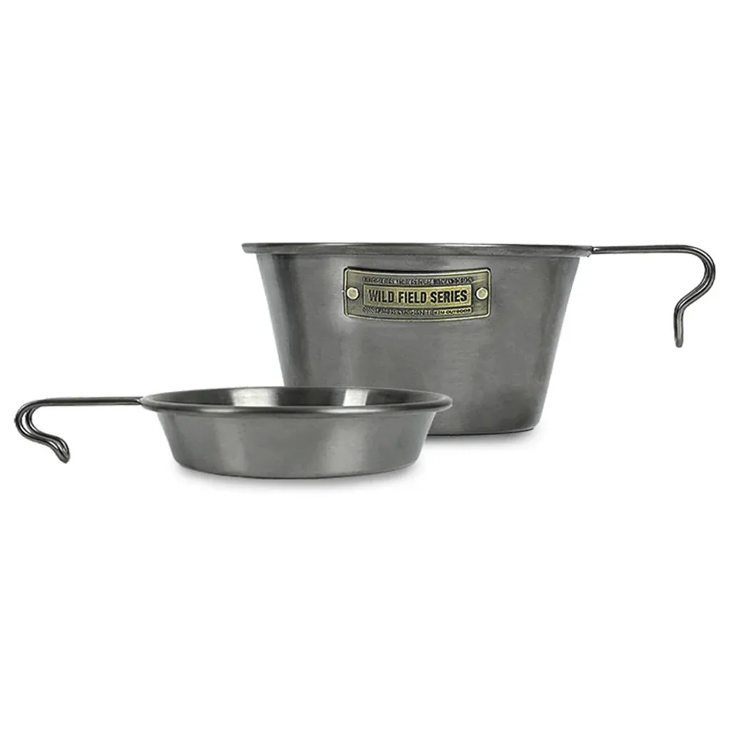 KZM Field Craft Sierra Cup 2P Set - Black