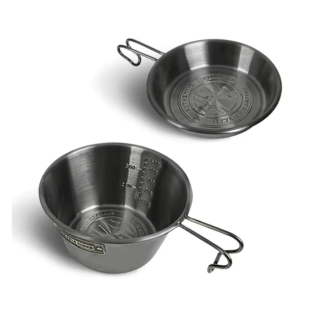 KZM Field Craft Sierra Cup 2P Set - Black